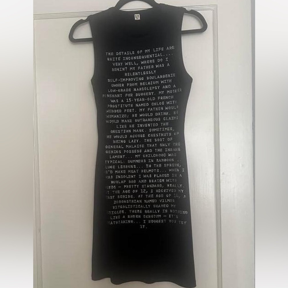 S/M Fashion Brand Company Tencel Dr. Evil Monologue Dress